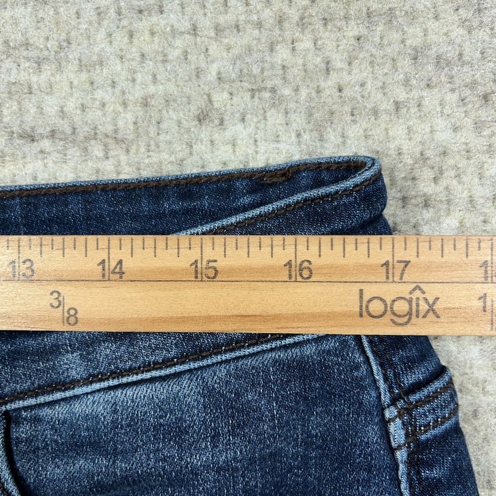 Judy Blue Jeans Women‎ 15 32 Slim Fit Straight Leg Dark Wash High Rise Faded - Picture 11 of 13